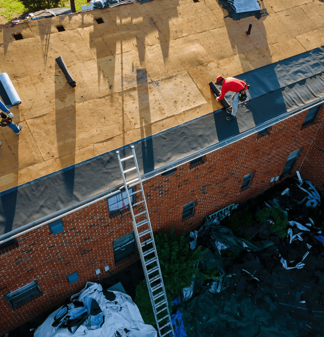 roofer in toorak restoring a roof