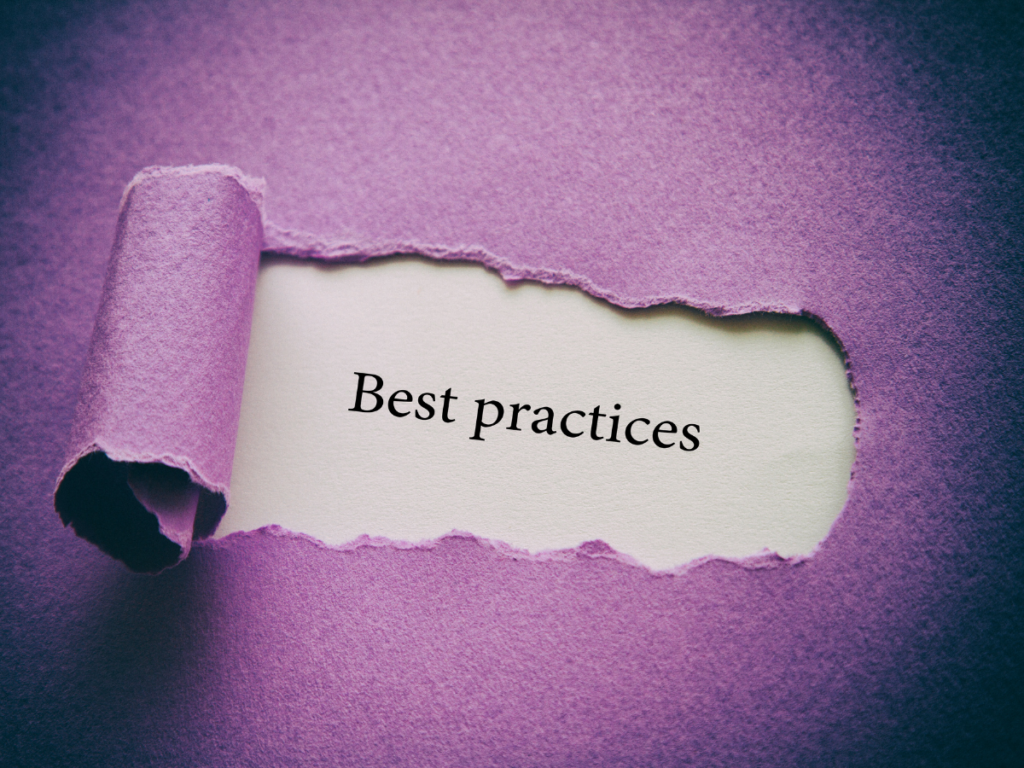 best practices